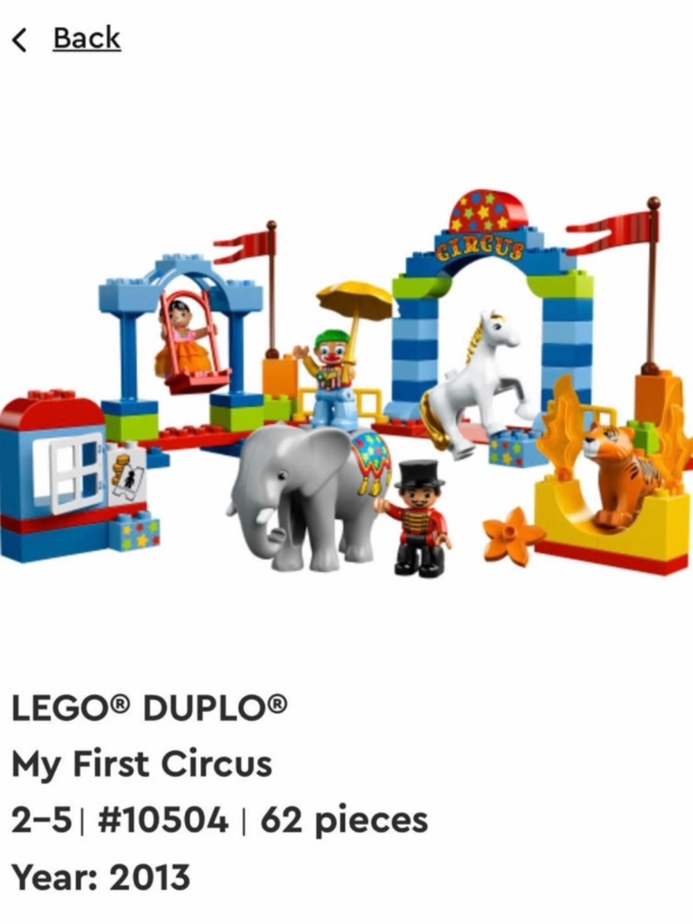 DUPLO “My First Circus” Retired - Picture 2 of 4